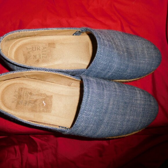 9.5M NATURALIZER PLATFORM ESPADRILLE DENIM BLUE FABRIC THEA - Picture 10 of 12
